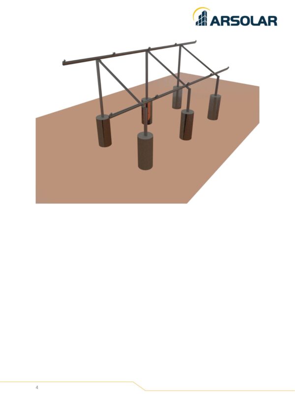 estructura panel solar para suelo