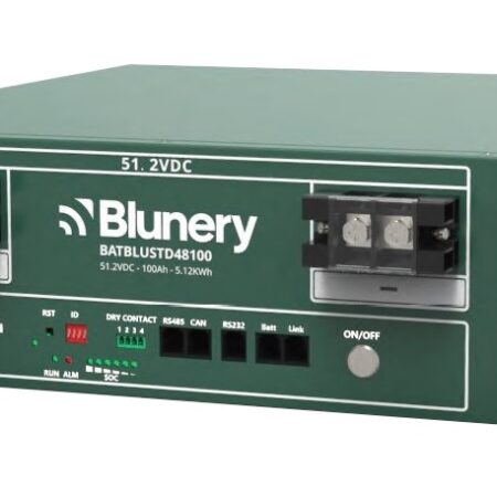 Bateria Litio LiFePO4 Rack 5,1kWh 51,2v 100Ah c/ Prot BLUNERY (BATBLUSTD48100)