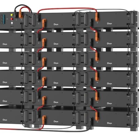 A PEDIDOBateria Litio LiFePO4 HV Rack 5,1kWh 51,2v 100Ah (c Pie) DEYE (BOS-W-PACK5.1)