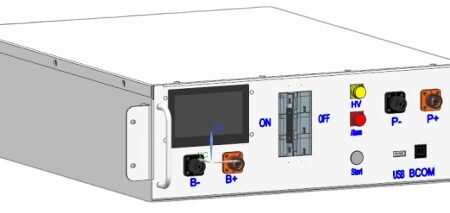 DISCONTControlador Bateria HV Rack 5,1kWh p/ 4 a 12mod 750v 100A DEYE (HVB750V/100A-EU)