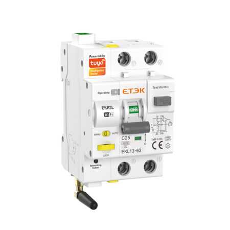 INGRESO FEBDiferencial Inteligente WiFi 2x63A 300mA ETEK (EKR3L-03-1NC63A300)