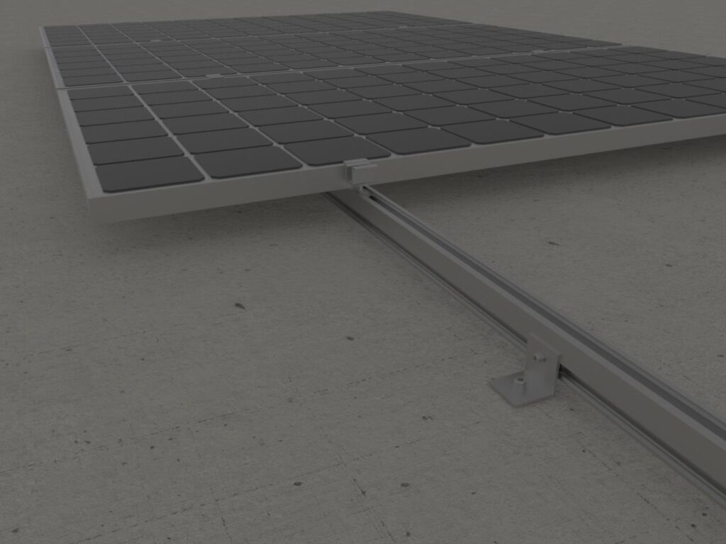 Estructura coplanar para 6 paneles liviana Suntrack