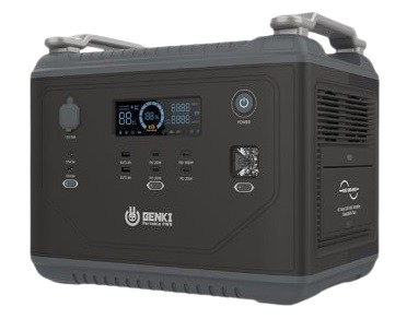 Inversor y Bateria transportable 2000W / 1997Wh LFP NEGRO GENKI (GK-2000W)