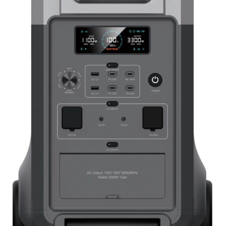 INGRESO MARInversor y Bateria transportable 3600W / 3840Wh NEGRO GENKI (GK-3600W)