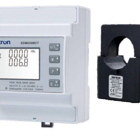 Meter para pinzas Trifasico c/ CT 500A d24 EASTRON (SDM 630MCT-ETL+T24 500A/1A))