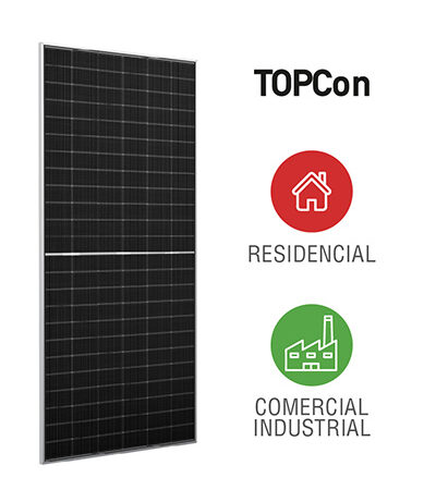 Panel Solar 144 Celdas Bifacial Topcon N 585Wp RISEN (RSM144-9-585BNDG)