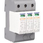 Protector Sobret C2 CC 3p 1000VCC 8/20us 20/40KA ETEK (EKU5-T2-40PV-3M1000)
