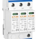 Protector Sobret C2 CA 3P+N 440VCA 8/20us 10/20KA ETEK (EKU4-T2-20-3PN-440)
