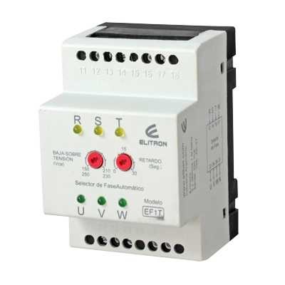 Selector Automatico 1 Ent Trif a 1 Circ Mono 10A ELIBET (EF.1.T+)