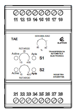 Control Automatico Transferencia ELIBET (TAE CONTROL)