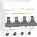 Termomagnetica Din CC 4p 50A 1000VCC ETEK (EKM1-63DC-4C50)