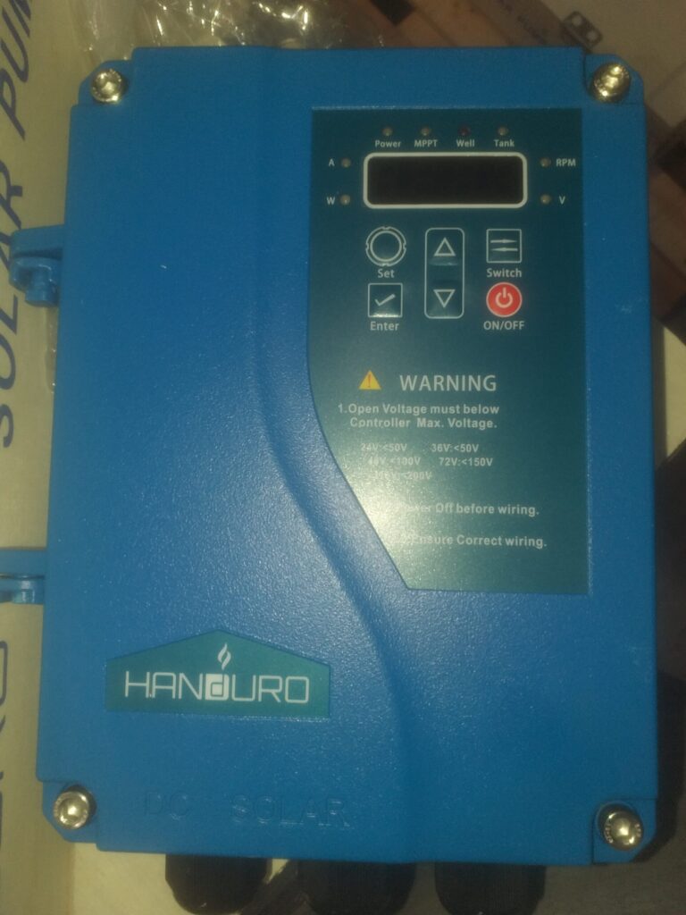 Controlador solar Handuro para bomba DC