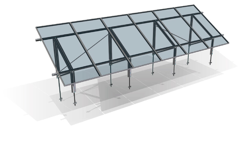 Estructura de suelo Tonka Multipanel C60 para paneles solares
