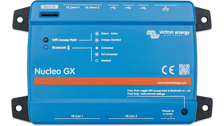 Centro de Monitoreo Victron Nucleo GX, imagen oficial