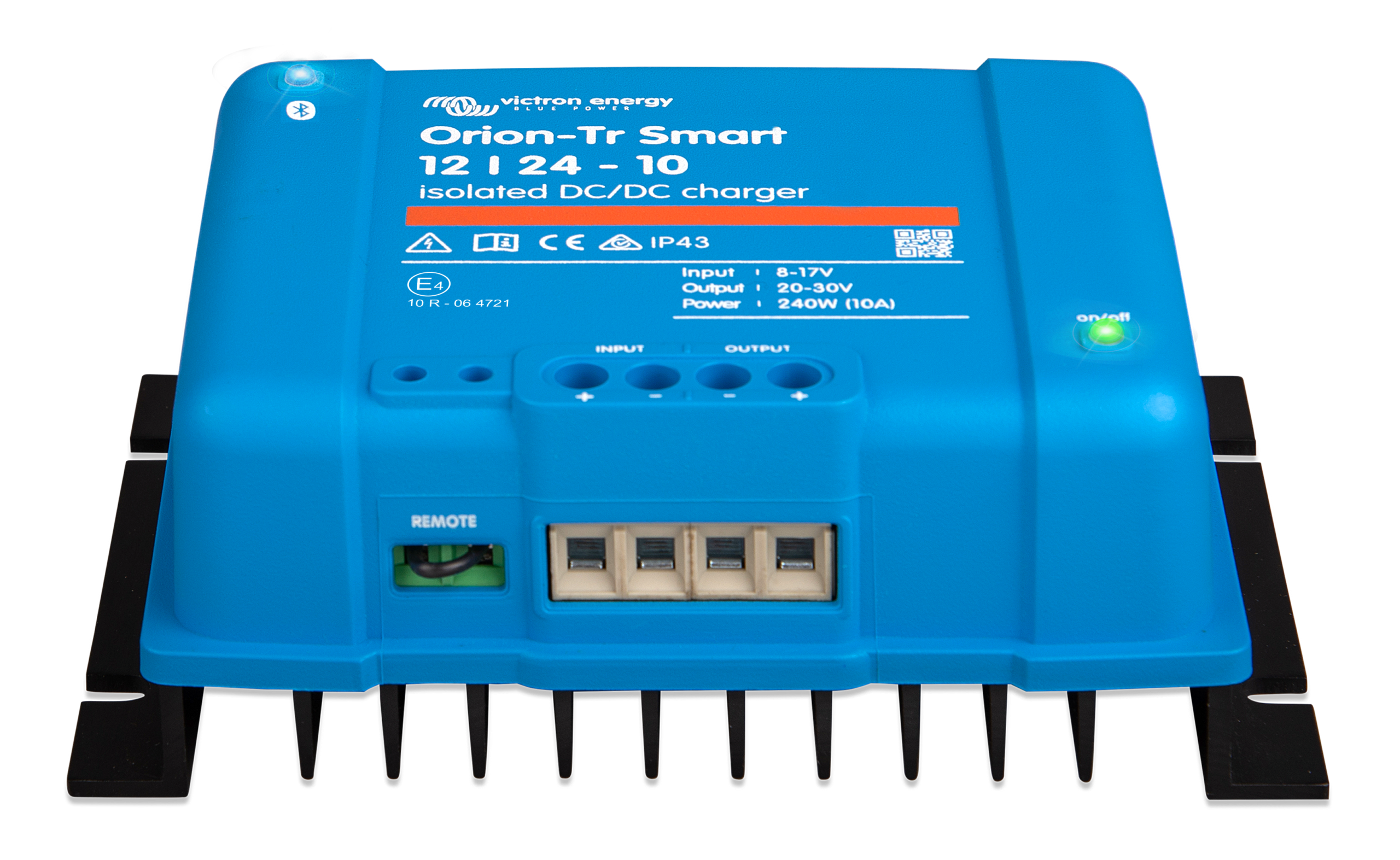 Cargador DC-DC Victron Orion-Tr Smart 12/24-10A 240 W Aislado 1 Cargador DC-DC Victron Orion-Tr Smart 12/24-10A, vista frontal