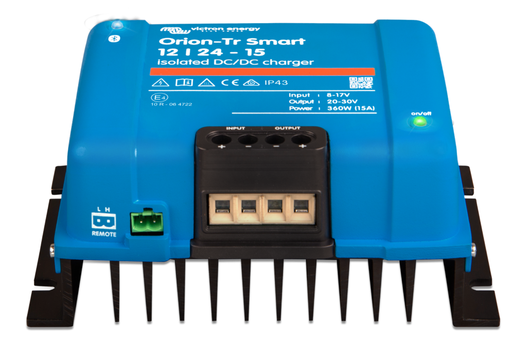 Cargador DC-DC Victron Orion-Tr Smart 12/24-15A, vista frontal