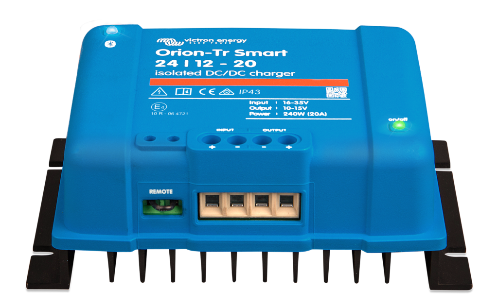 Cargador DC-DC Victron Orion-Tr Smart 24/12-20A, vista frontal