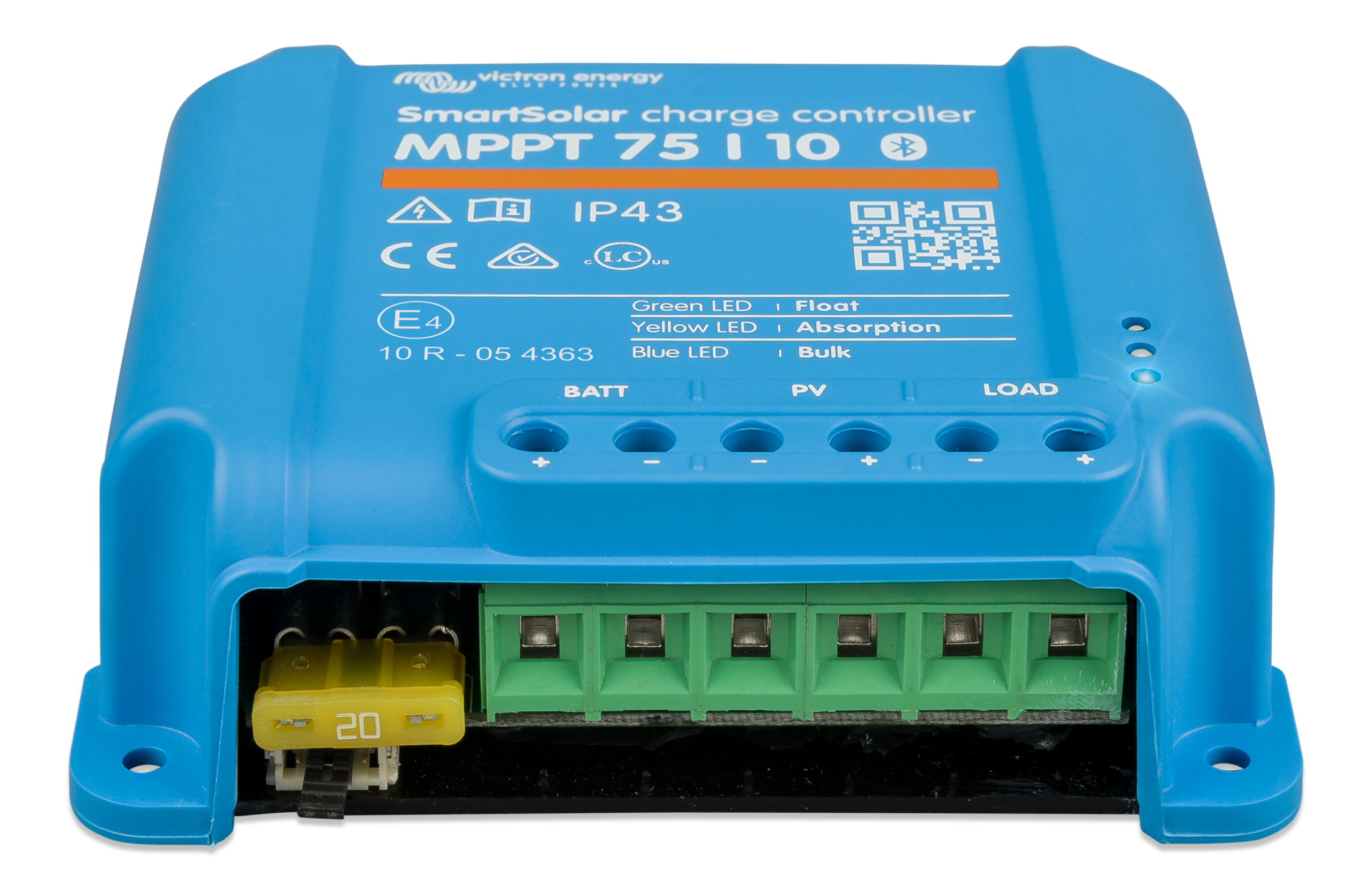 Regulador de Carga Victron SmartSolar MPPT 75/10 10 A 12/24 V 1 Regulador de carga Victron SmartSolar MPPT 75/10, vista frontal