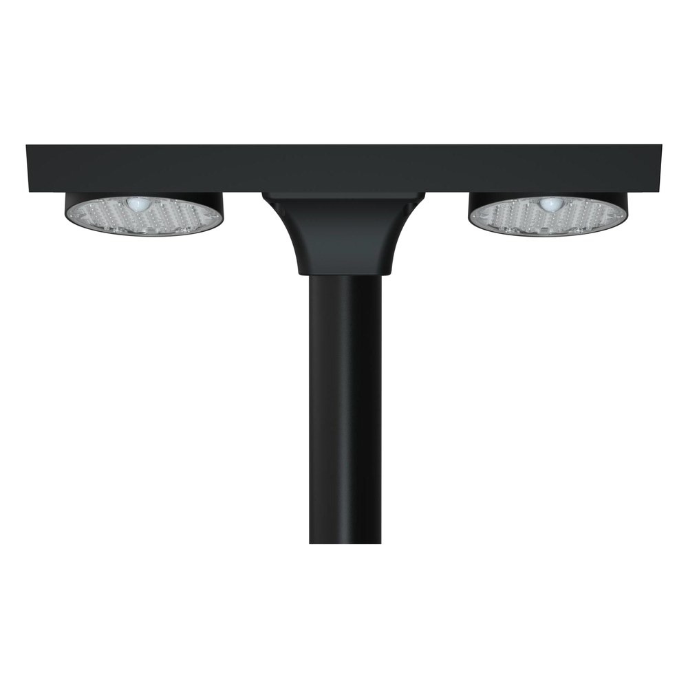 Farola solar LED doble 4.800 lm 360° con sensor de movimiento | ARSOLAR