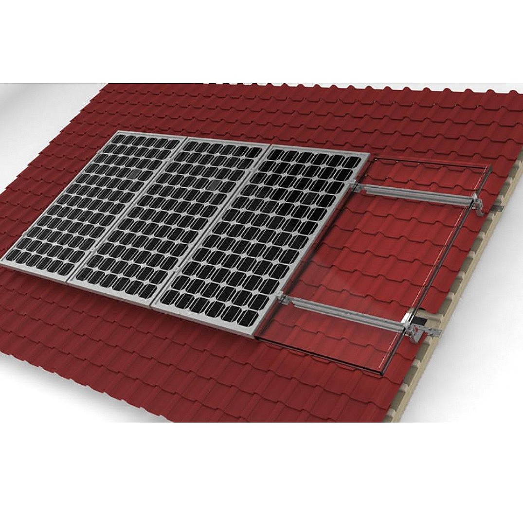 Estructura Chiko para Techo de Teja, 4 Paneles 2 Kit de estructura Chiko para techo de teja