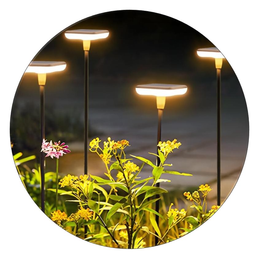Luces solares de jardín tipo hongo 360° · pack x 4 | ARSOLAR