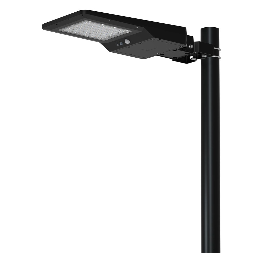 Luminaria Solar de Alumbrado 6.000 lm con Sensor de Movimiento y Control Remoto ARS-AL06 3 Luminaria solar de alumbrado 6.000 lm con sensor de movimiento y control remoto – instalada en columna | ARSOLAR