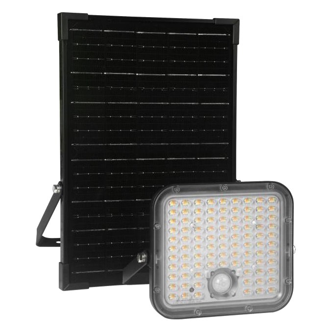 Reflector solar LED 4.800 lm con sensor de movimiento | ARSOLAR